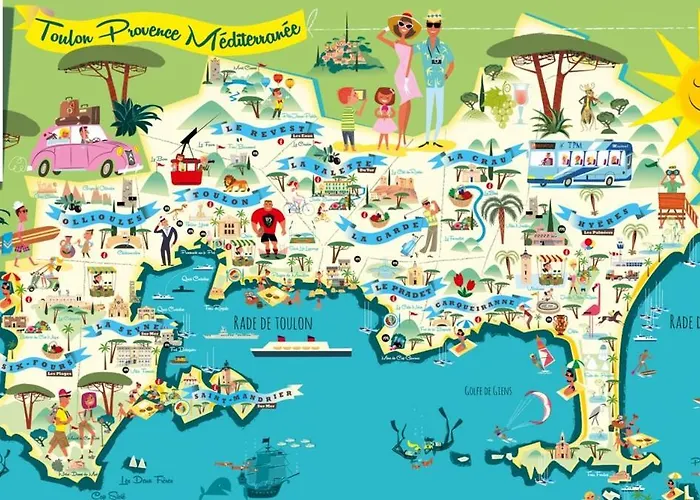 A 400 M Confort Terrasse Clim Parking Hyères